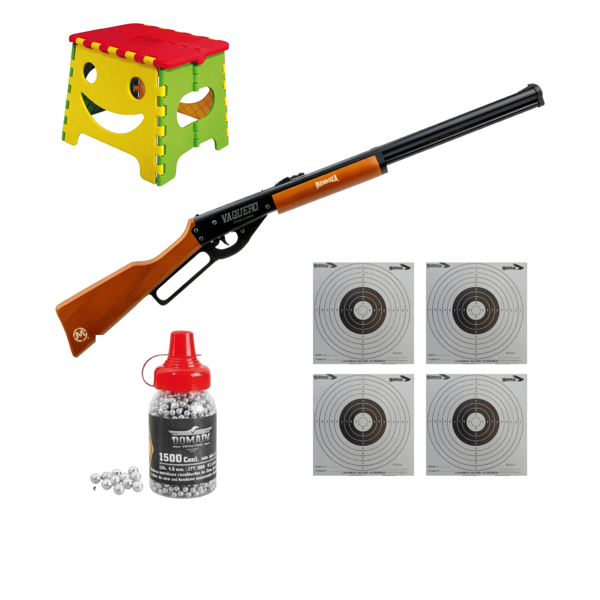 Rifle De Balines Vaquero Mendoza Palanca 4.5mm + Balines