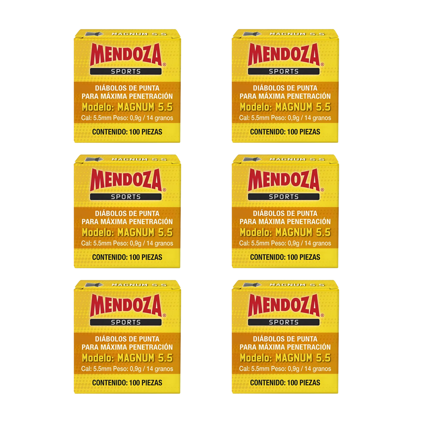 Pack Diábolos De Punta Magnum Mendoza 5.5 Mm 600pzas.