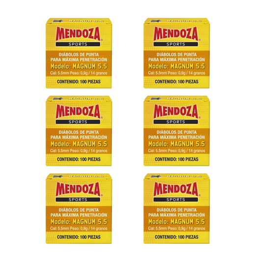 Pack Diábolos De Punta Magnum Mendoza 5.5 Mm 600pzas.