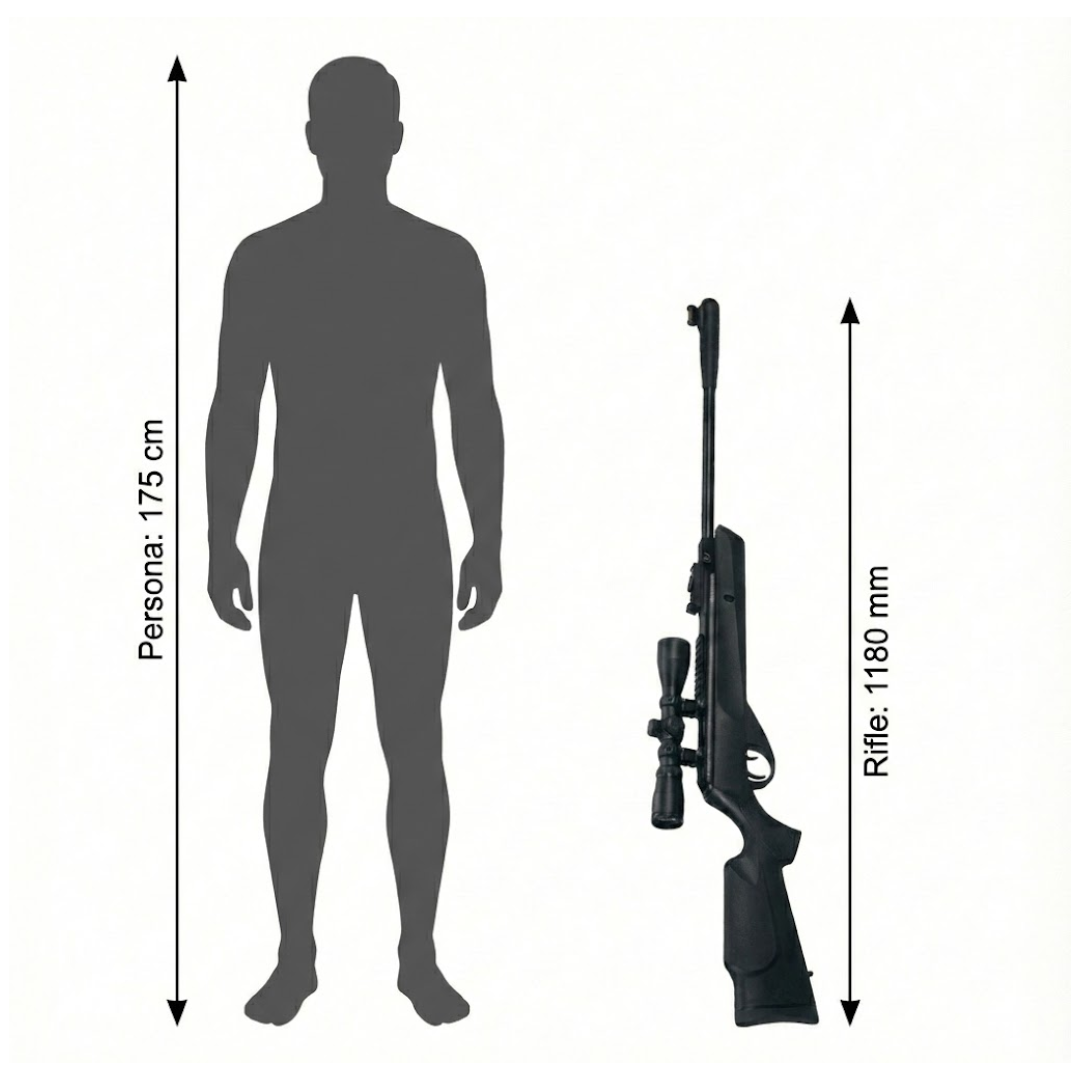 Rifle Deportivo Nova Vista Bb15 5.5mm +Diábolos y Mira
