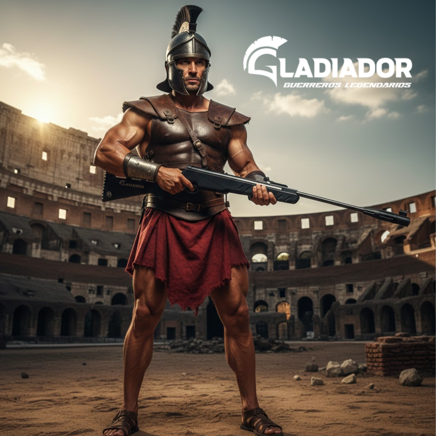 Rifle de aire Mendoza Gladiador 5.5 mm Resorte con mira
