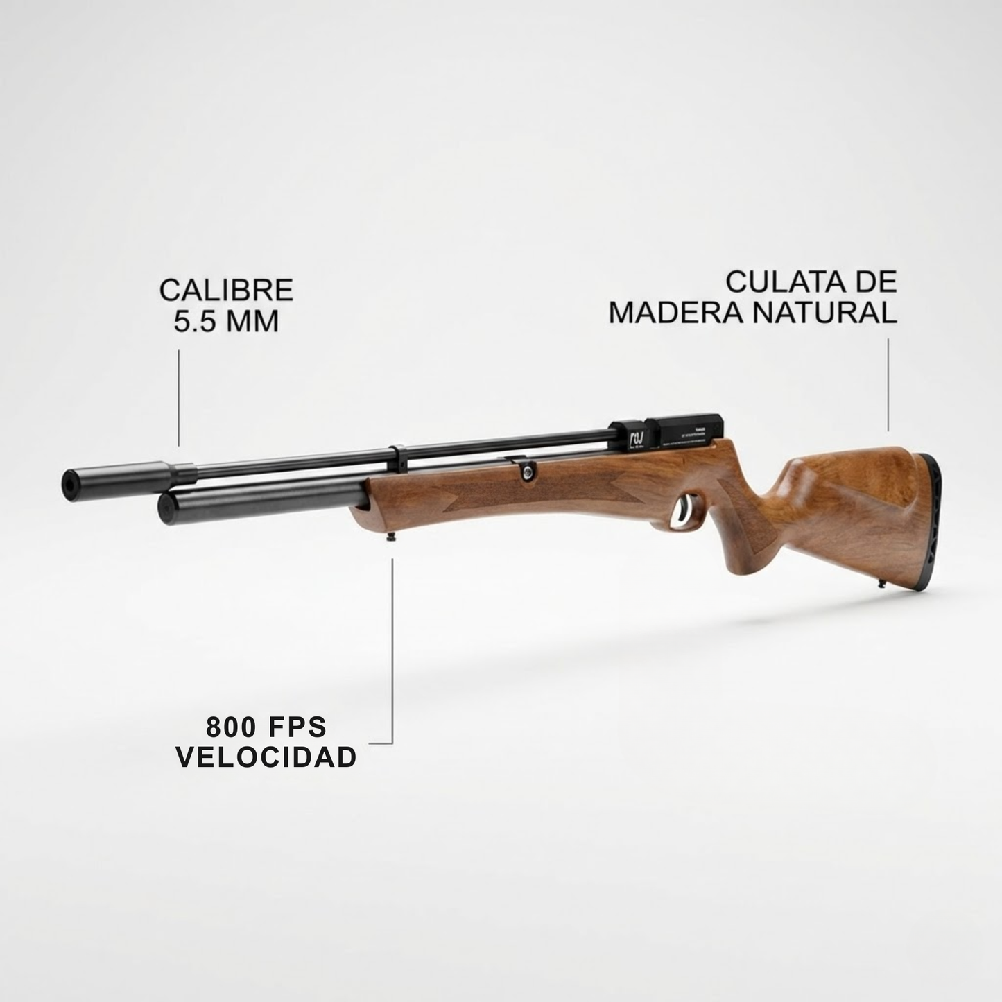 Rifle deportivo Nova Vista Razer 5.5mm PCP 800fps 10 tiros