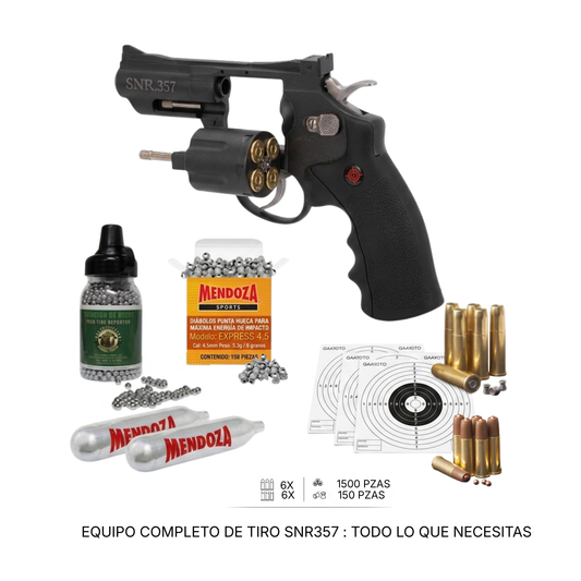 Revolver Aire comprimido Crosman SNR357 4.5mm en Kit BBS CO2