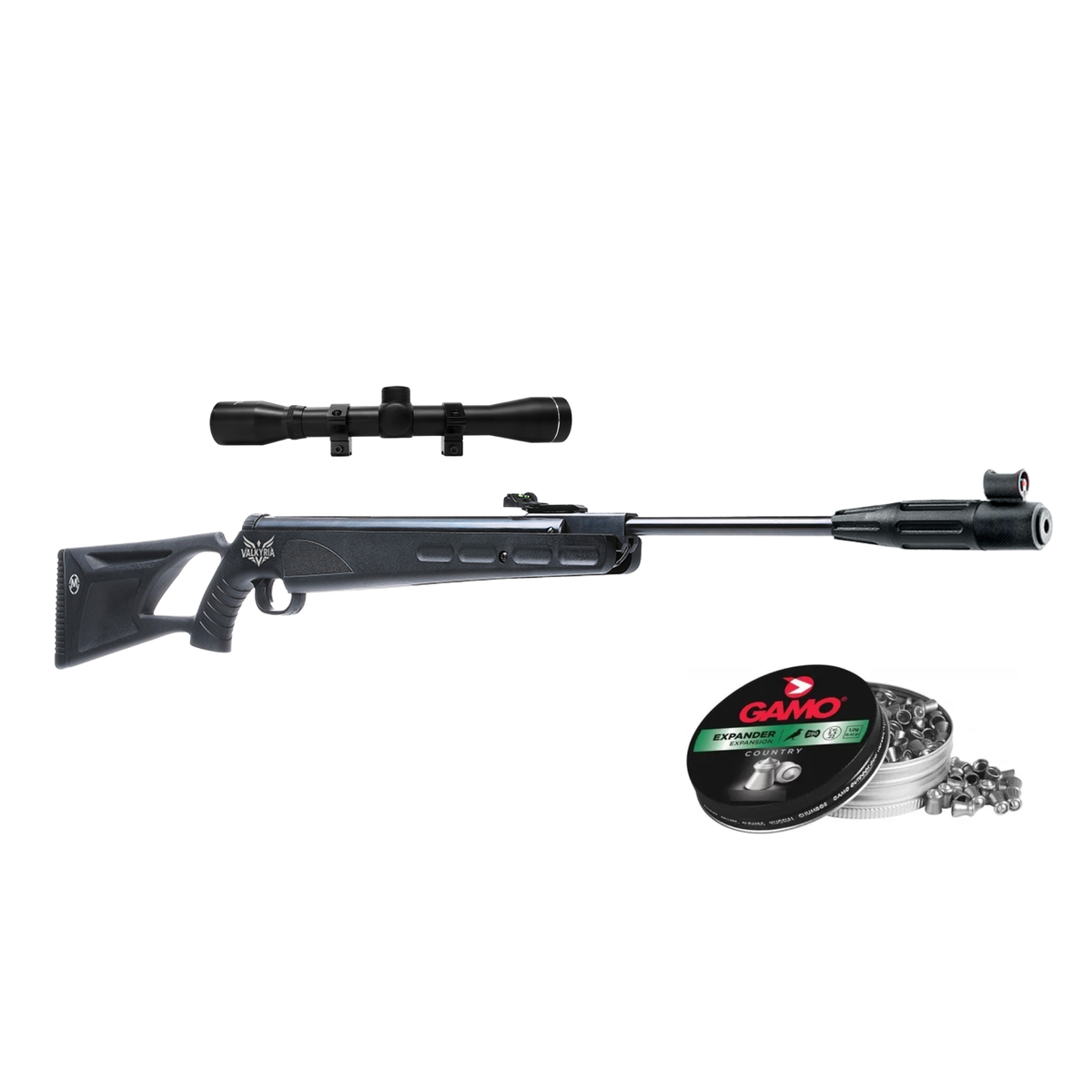 Rifle de aire Mendoza Valkyria 5.5 mm Nitropiston en combo