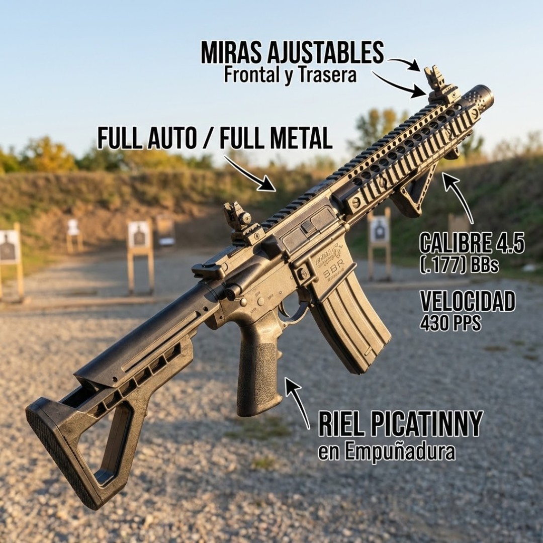 Rifle De Aire Comprimido Crosman® Dpmstm Sbr Co2 Bb