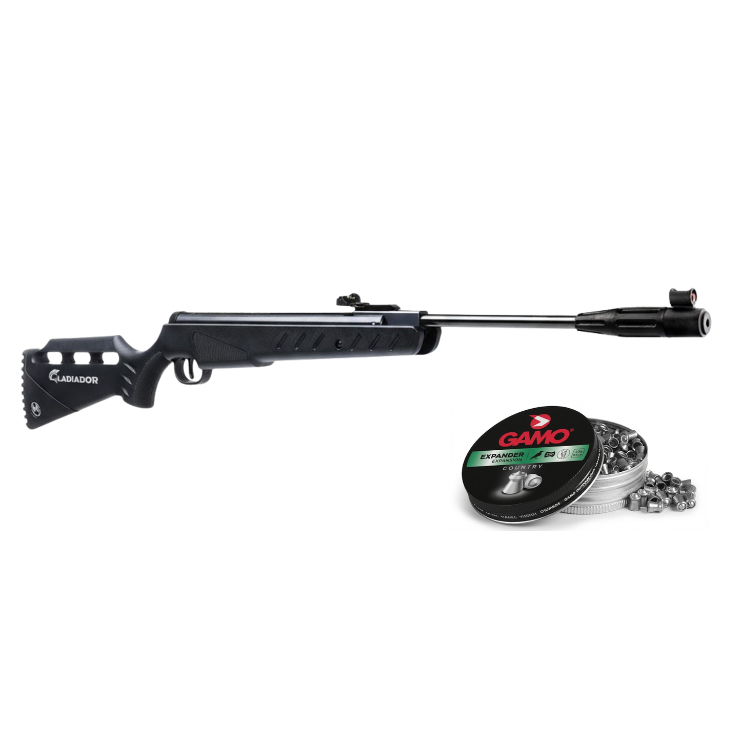 Rifle de aire Mendoza Gladiador 5.5 mm Resorte +Diabolos