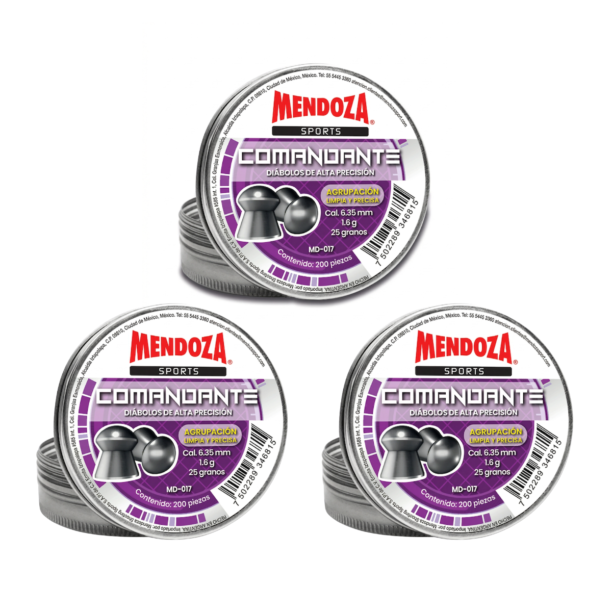 3 Pack Mendoza Diábolo MD-017 Control de Plagas Precisión