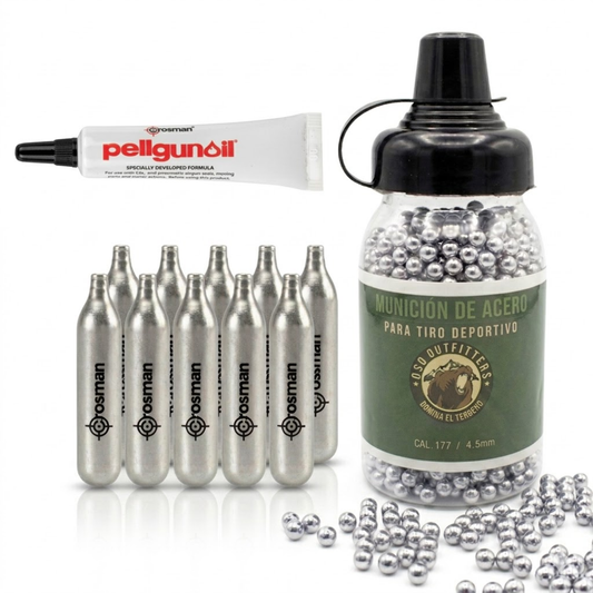Aceite Pellgunoil Pistolas Co2 Crosman + Balines De Acero
