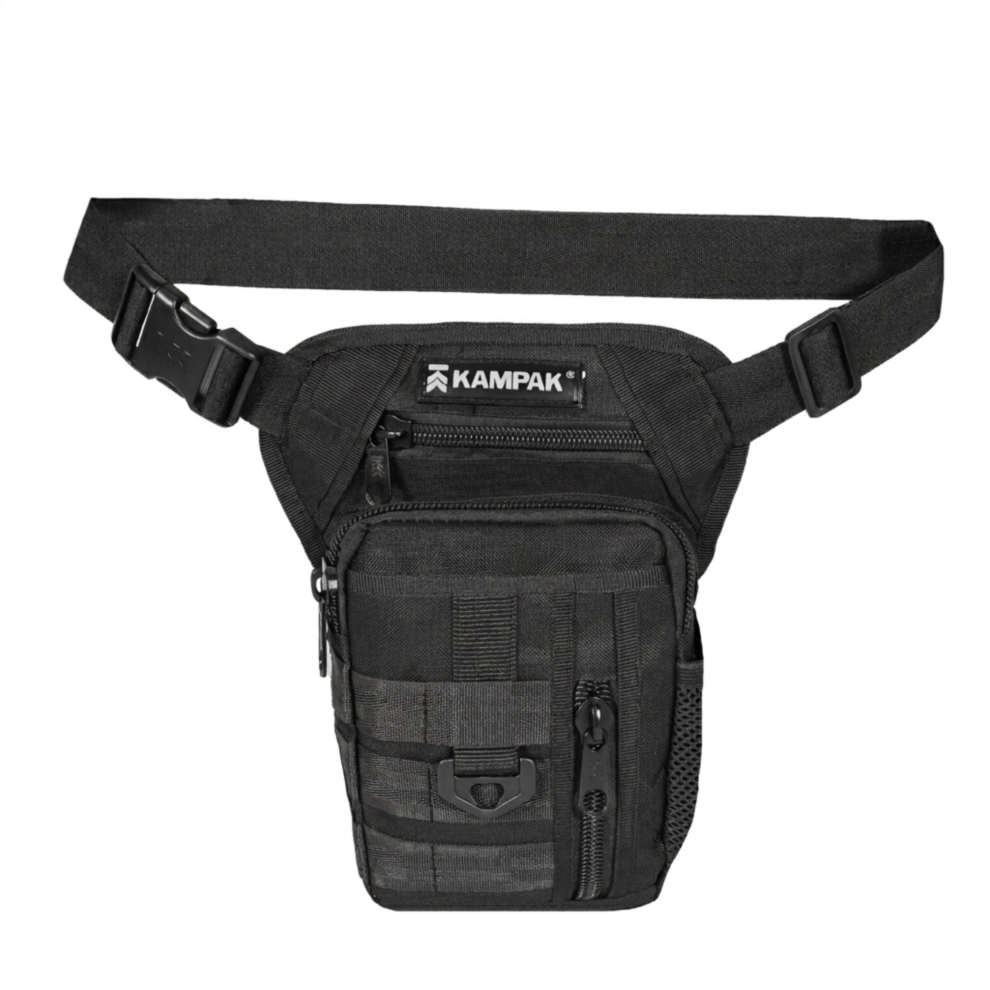 Piernera Kampak RT36 Táctica Negra Muslera Deportiva Moto