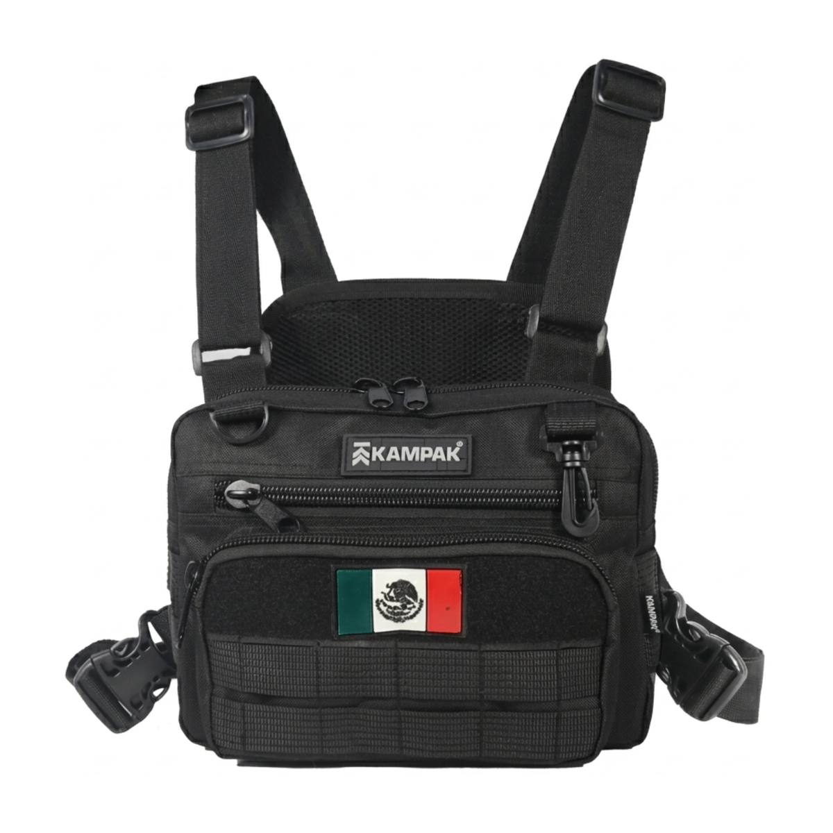 Pechera Kampak DH02 Táctica Negra Pecho Deportiva Recreativa