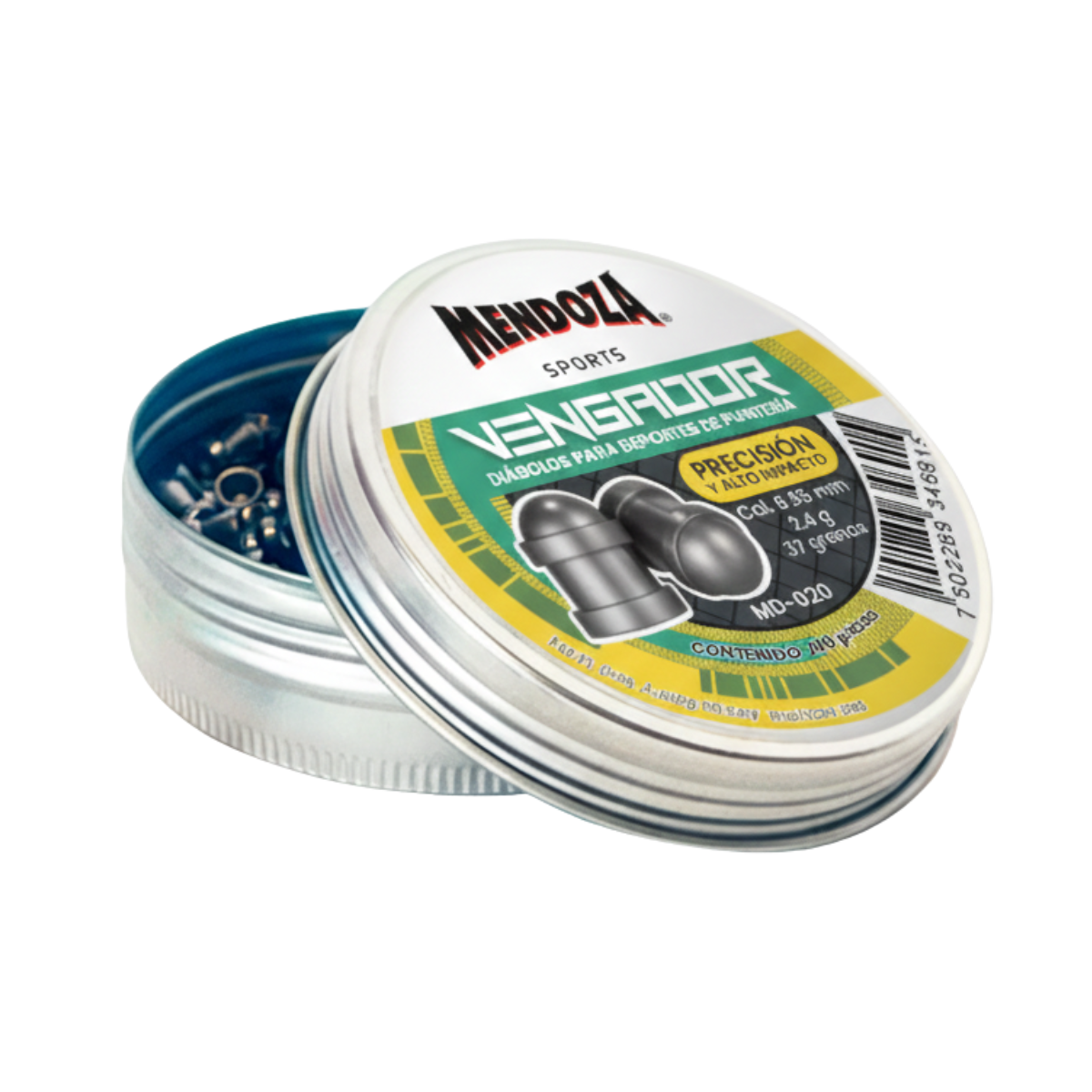 Diábolos Mendoza Vengador 6.35 mm MD-020 para PCP 200 pzas