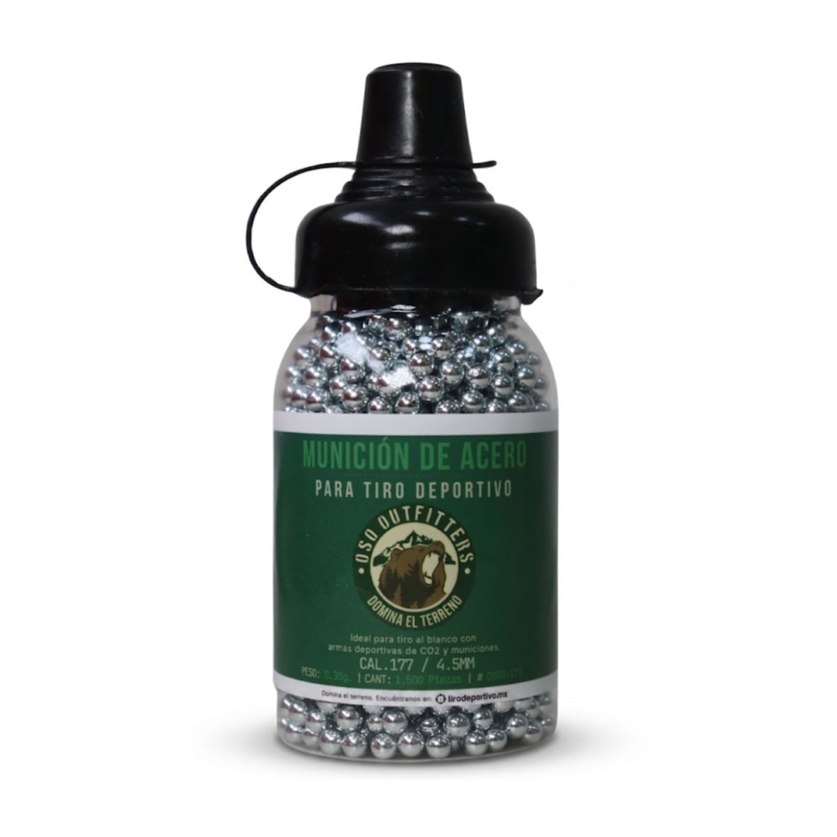 Balines Bbs Municiones 4.5mm Oso Outfitters 1500 Pz Tiro