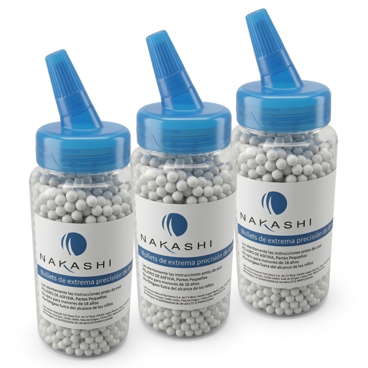Balines Plástico Nakashi 6mm 12g 6000 BBS Airsoft Pistola