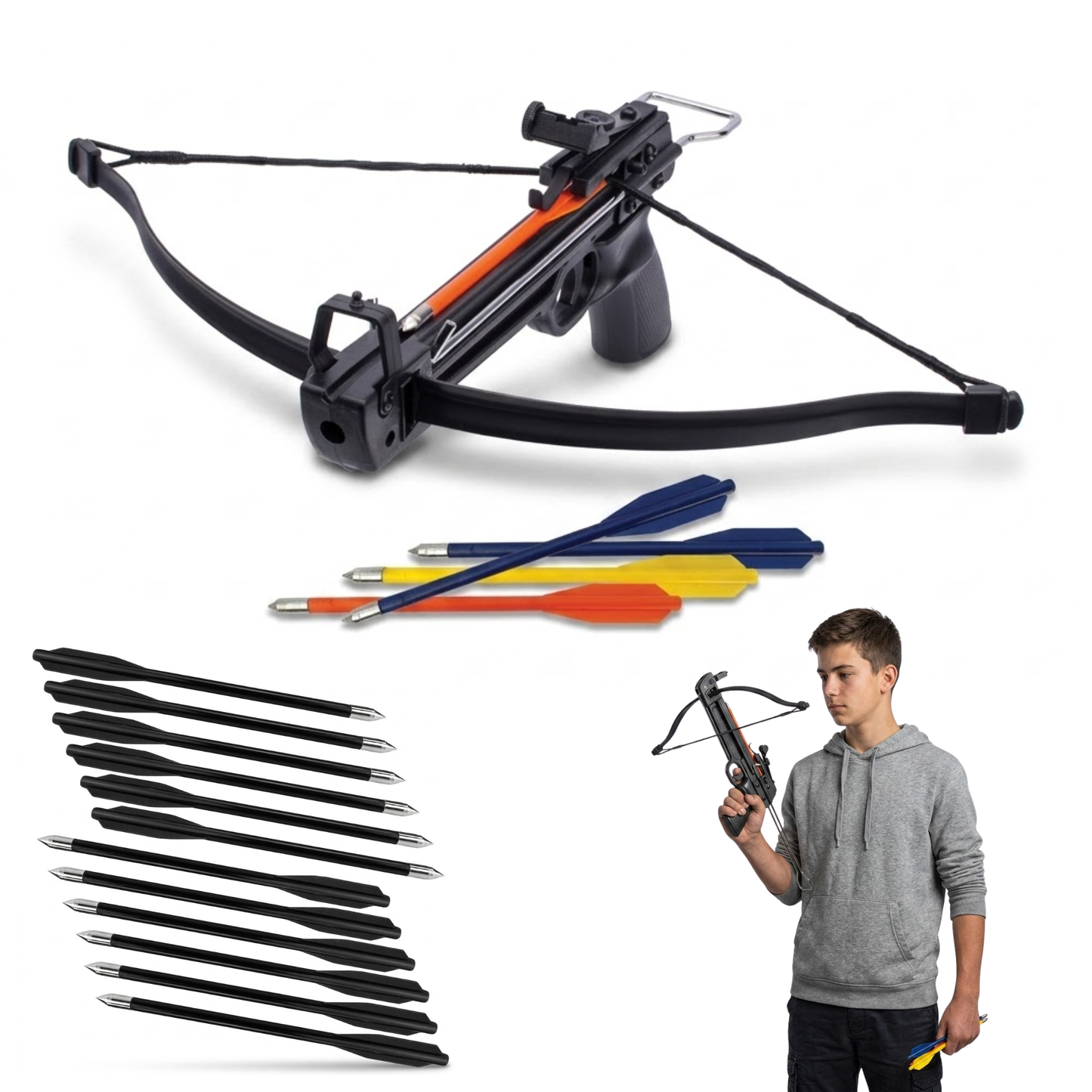 Ballesta Mendoza MAR007 50lbs Con 17 Flechas Tiro Deportivo